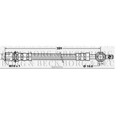 BBH6450 BORG & BECK Тормозной шланг