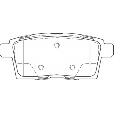 FD7518A NECTO Комплект тормозных колодок, дисковый тормоз