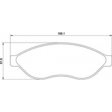 363710201657 MAGNETI MARELLI Комплект тормозных колодок, дисковый тормоз