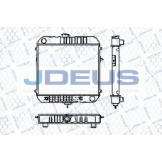 RA0200180 JDEUS Радиатор, охлаждение двигателя