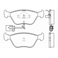 MDB1810 MINTEX Комплект тормозных колодок, дисковый тормоз