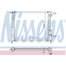 63919A NISSENS Радиатор, охлаждение двигателя