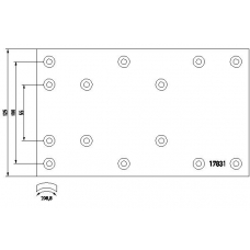 17831 TEXTAR Тормозные колодки, барабанный тормоз