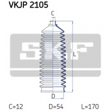 VKJP 2105 SKF Комплект пылника, рулевое управление
