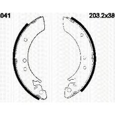 8100 13501 TRIDON Brake shoes