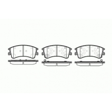 0970.02 REMSA Комплект тормозных колодок, дисковый тормоз