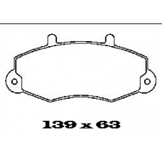 BL1325A1 FTE Комплект тормозных колодок, дисковый тормоз