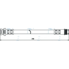 HOS3469 APEC Тормозной шланг