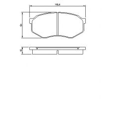 0 986 493 180 BOSCH Комплект тормозных колодок, дисковый тормоз