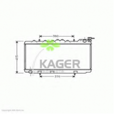 31-0239 KAGER Радиатор, охлаждение двигателя