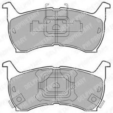LP663 DELPHI Комплект тормозных колодок, дисковый тормоз