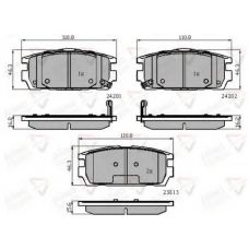 ADB31743 COMLINE Комплект тормозных колодок, дисковый тормоз