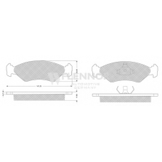 FB210153 FLENNOR Комплект тормозных колодок, дисковый тормоз