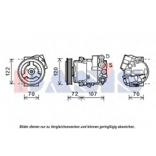 852603N AKS DASIS Компрессор, кондиционер