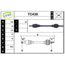 TC438 SERA Приводной вал