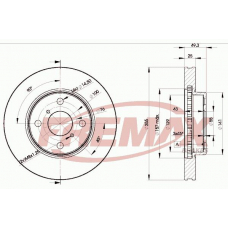 BD-2100 FREMAX Тормозной диск