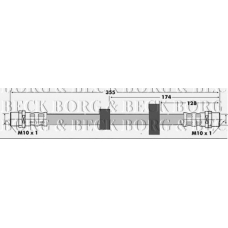 BBH6425 BORG & BECK Тормозной шланг