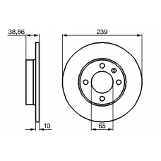 0 986 478 010 BOSCH Тормозной диск