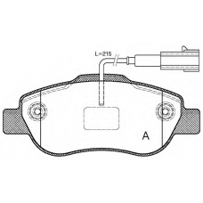 BPA1100.11 OPEN PARTS Комплект тормозных колодок, дисковый тормоз