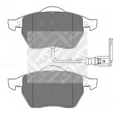 6714 MAPCO Комплект тормозных колодок, дисковый тормоз