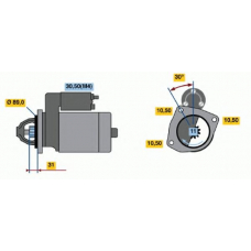 0 001 368 317 BOSCH Стартер