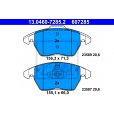 13.0460-7285.2 ATE Комплект тормозных колодок, дисковый тормоз