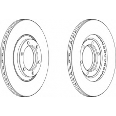 DDF356-1 FERODO Тормозной диск