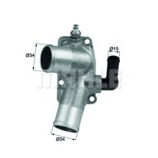 TI 44 92D MAHLE Термостат, охлаждающая жидкость