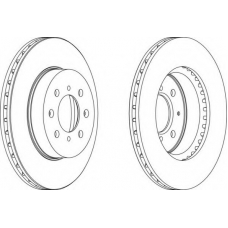 DDF492C-1 FERODO Тормозной диск