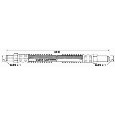 FBH6392 FIRST LINE Тормозной шланг