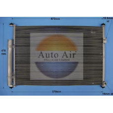16-6106 AUTO AIR GLOUCESTER Конденсатор, кондиционер