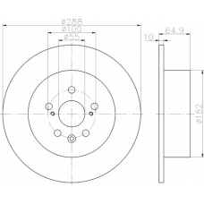 MDC1585 MINTEX Тормозной диск