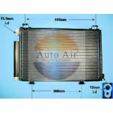 16-1028A AUTO AIR GLOUCESTER Конденсатор, кондиционер