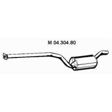 04.304.80 EBERSPACHER Средний глушитель выхлопных газов