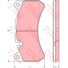 GDB1739 TRW Комплект тормозных колодок, дисковый тормоз