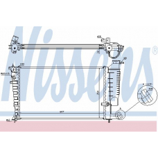 61332A NISSENS Радиатор, охлаждение двигателя