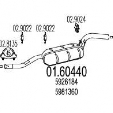 01.60440 MTS Глушитель выхлопных газов конечный