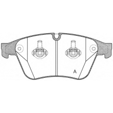 BPA1371.00 OPEN PARTS Комплект тормозных колодок, дисковый тормоз