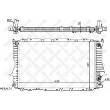 10-25181-SX STELLOX Радиатор, охлаждение двигателя