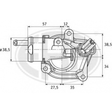 350123 ERA Термостат, охлаждающая жидкость