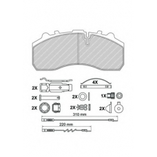 FCV4374BFE FERODO Комплект тормозных колодок, дисковый тормоз