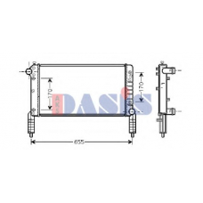 080055N AKS DASIS Радиатор, охлаждение двигателя