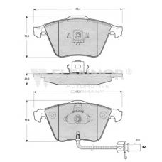 FB210535 FLENNOR Комплект тормозных колодок, дисковый тормоз