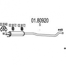 01.80920 MTS Средний глушитель выхлопных газов