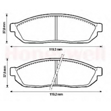 572250B BENDIX Комплект тормозных колодок, дисковый тормоз