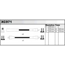 XC971 QUINTON HAZELL Комплект проводов зажигания