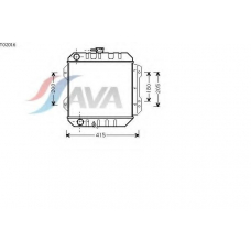 TO2016 AVA Радиатор, охлаждение двигателя