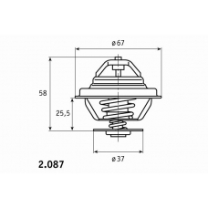 2.087.80 BEHR Термостат, охлаждающая жидкость