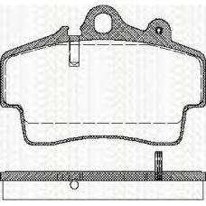 8110 29162 TRISCAN Комплект тормозных колодок, дисковый тормоз