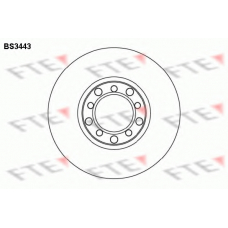 BS3443 FTE Тормозной диск